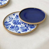 Chrysanthemum Dinner + Side Plate Set Button Curry
