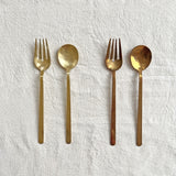 Pure Brass Cutlery Set Button Curry