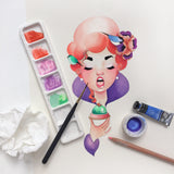 7 Pan Bar Palette Artist's Tools