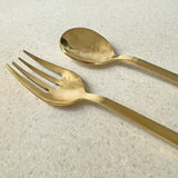 Pure Brass Cutlery Set Button Curry