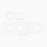 3 Paint Pans + Brush Rest Artist's Tools