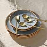 Pure Brass Cutlery Set Button Curry