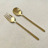 Pure Brass Cutlery Set Button Curry