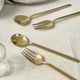 Pure Brass Cutlery Set Button Curry