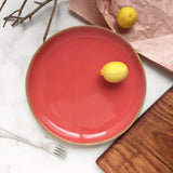 Coupe Dinner Plate Button Curry