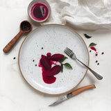 Coupe Dinner Plate Button Curry