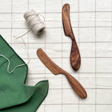 Wooden Butter Knife Button Curry