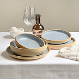 Coupe Pasta Bowl in Earl Grey Button Curry