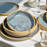 Coupe Pasta Bowl in Earl Grey Button Curry