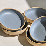 Coupe Pasta Bowl in Earl Grey Button Curry