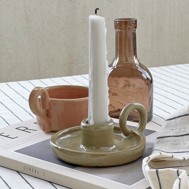 Candle Holder Button Curry