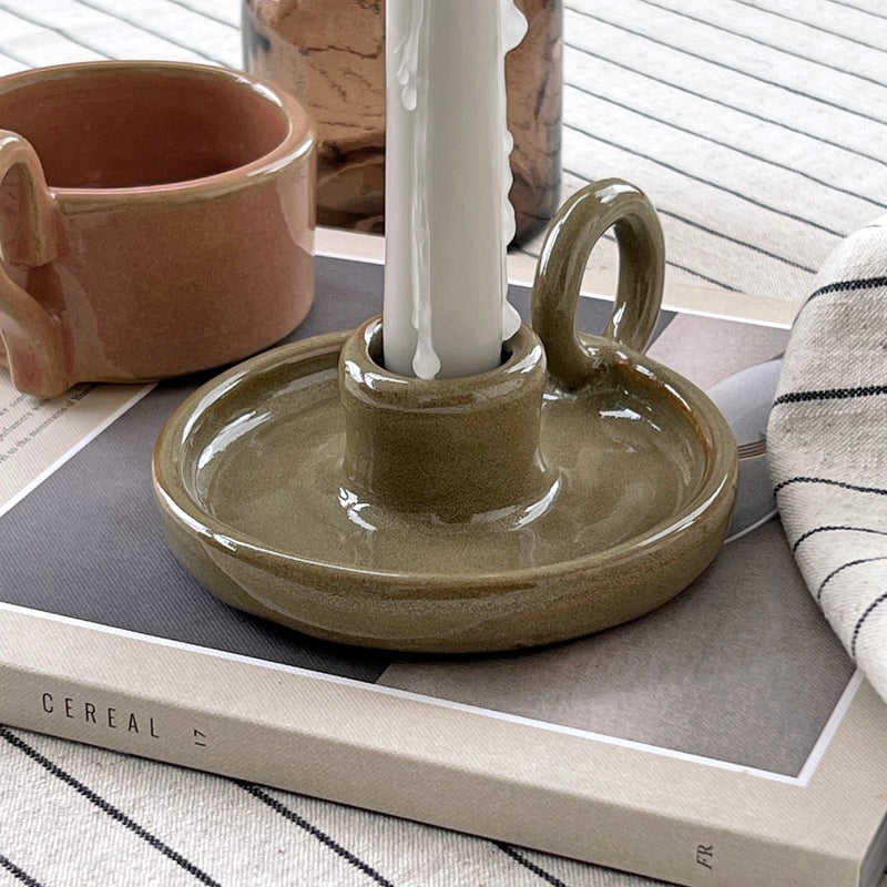 Candle Holder Button Curry