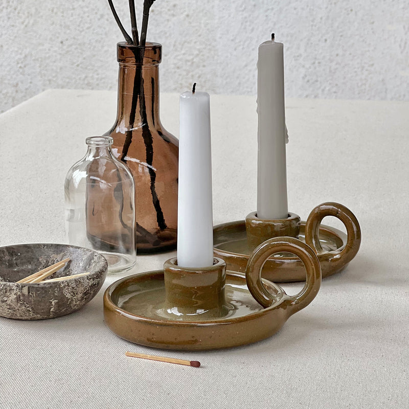 Candle Holder Button Curry
