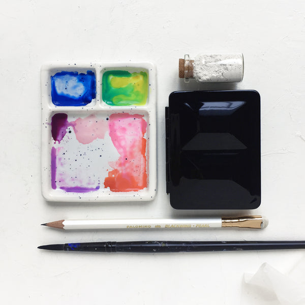 2 Pan + Mixing Palette Artist's Tools
