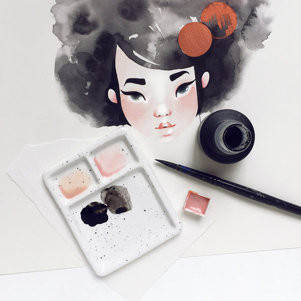 2 Pan + Mixing Palette Artist's Tools