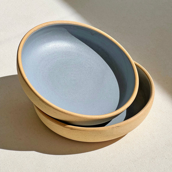 Coupe Pasta Bowl in Earl Grey Button Curry