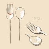 Pure Brass Cutlery Set Button Curry