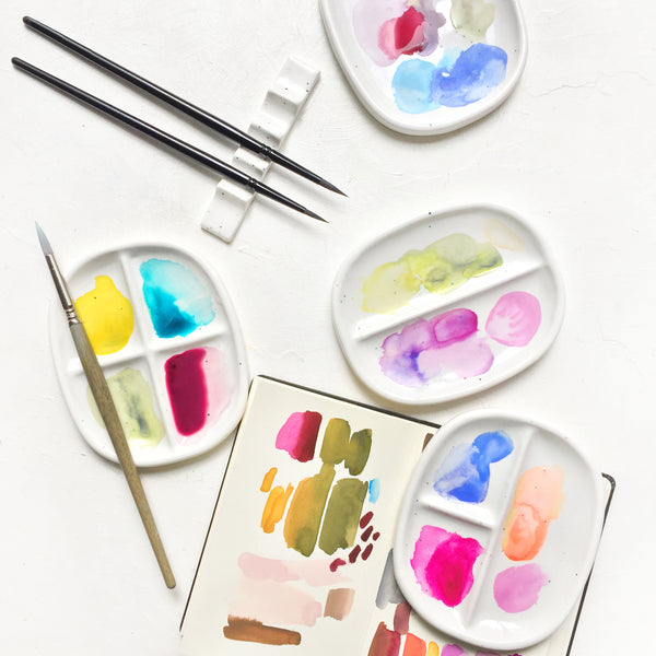 Oval Palette (Set of 4) Artist's Tools